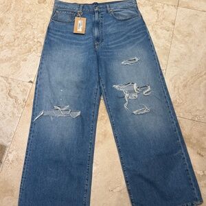 Denimist Teri Wide-Leg Relaxed Jeans- 100% cotton sz. 30 - Sold Out- Rare- NWT